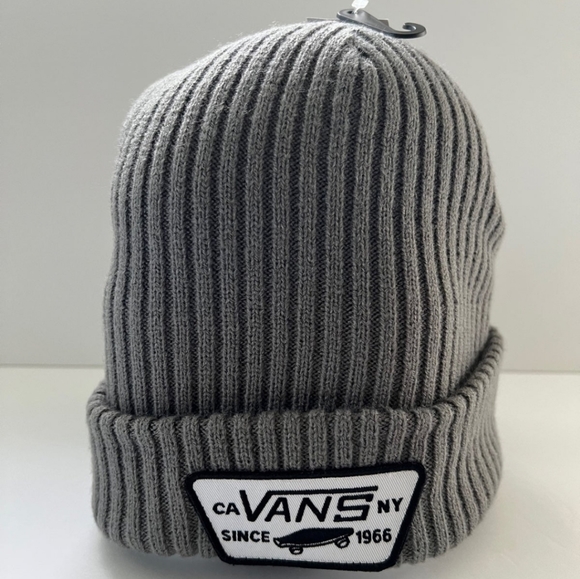 NWT Men's Vans Full Patch Beanie-Pewter - Picture 2 of 7